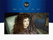 Tablet Screenshot of bluehairstudio.com
